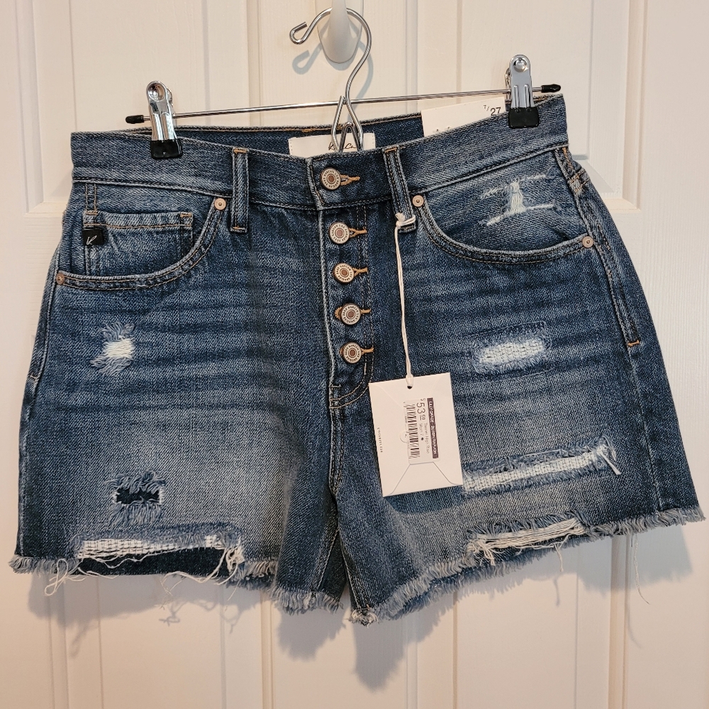KanCan Button-Fly, High Rise Shorts
